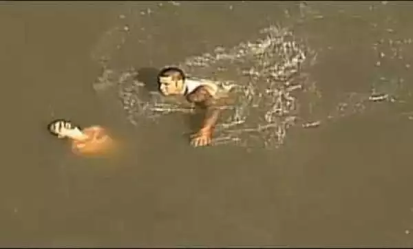 Oh No! Man Jumps Into River to Retrieve a Boy